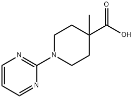 4-methyl-1-(pyrimidin-2-yl)piperidine-4-carboxylic acid 구조식 이미지