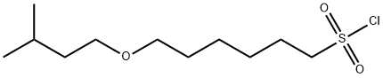 1-Hexanesulfonyl chloride, 6-(3-methylbutoxy)- Structure