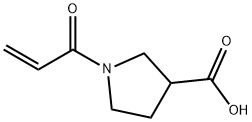 1-(prop-2-enoyl)pyrrolidine-3-carboxylic acid Structure