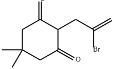 1,3-Cyclohexanedione, 2-(2-bromo-2-propen-1-yl)-5,5-dimethyl- Structure