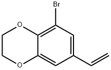 1,4-Benzodioxin, 5-bromo-7-ethenyl-2,3-dihydro- Structure