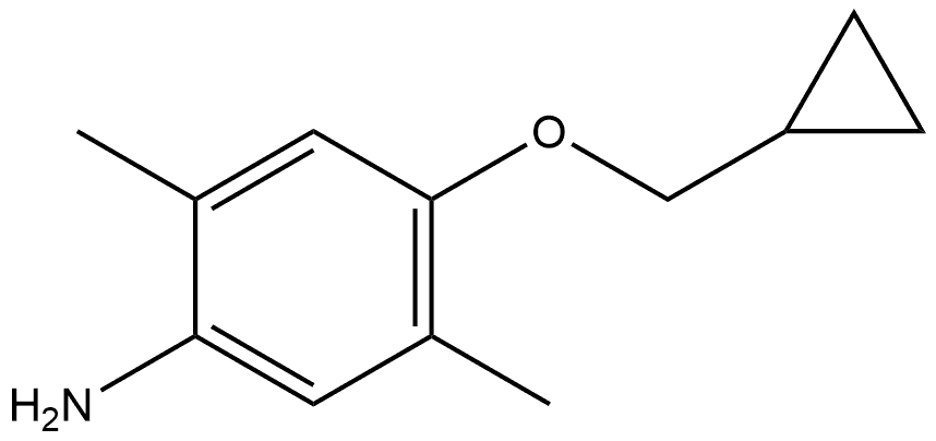 4-(Cyclopropylmethoxy)-2,5-dimethylbenzenamine Structure