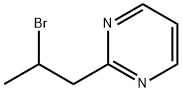 Pyrimidine, 2-(2-bromopropyl)- Structure