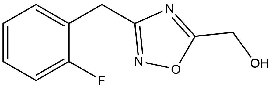 3-(2-Fluorobenzyl)-1,2,4-oxadiazol-5-yl]methanol Structure