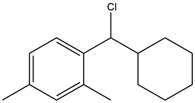 1-(Chlorocyclohexylmethyl)-2,4-dimethylbenzene Structure