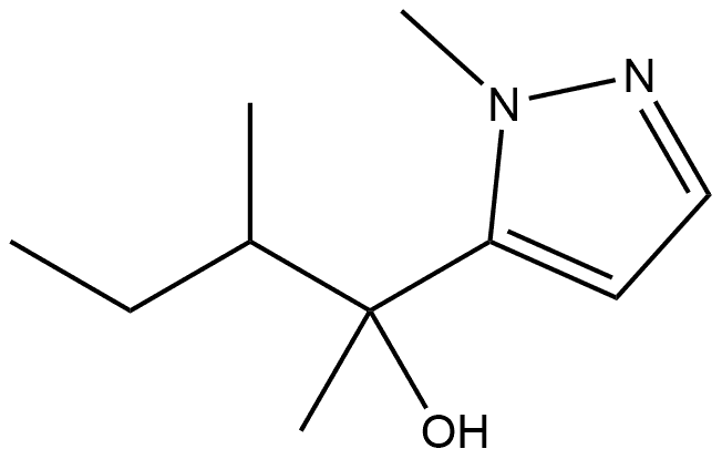 α,1-Dimethyl-α-(1-methylpropyl)-1H-pyrazole-5-methanol Structure