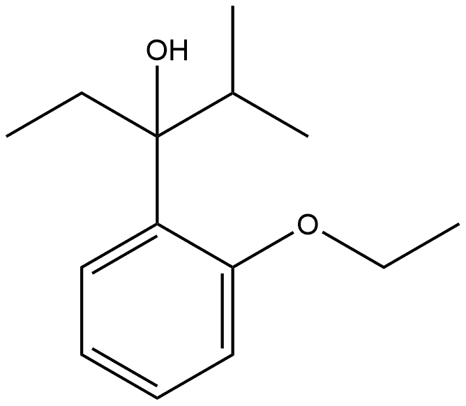 2-Ethoxy-α-ethyl-α-(1-methylethyl)benzenemethanol Structure