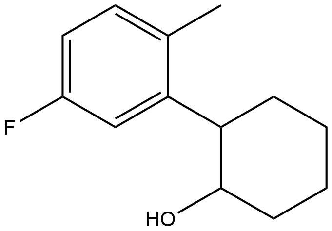 2-(5-Fluoro-2-methylphenyl)cyclohexanol Structure