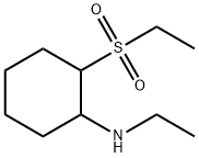 Cyclohexanamine, N-ethyl-2-(ethylsulfonyl)- Structure