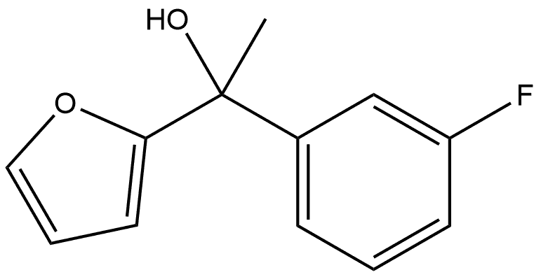 1-(3-fluorophenyl)-1-(furan-2-yl)ethanol Structure