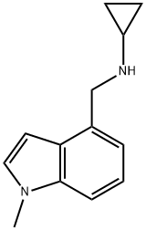 1H-Indole-4-methanamine, N-cyclopropyl-1-methyl- Structure
