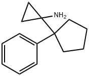 Cyclopropanamine, 1-(1-phenylcyclopentyl)- Structure