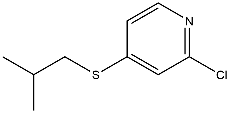 2-Chloro-4-[(2-methylpropyl)thio]pyridine Structure