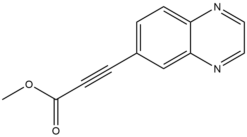 ETHYL 3-(QUINOXALIN-6-YL)PROP-2-YNOATE Structure