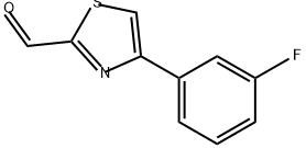 2-Thiazolecarboxaldehyde, 4-(3-fluorophenyl)- Structure