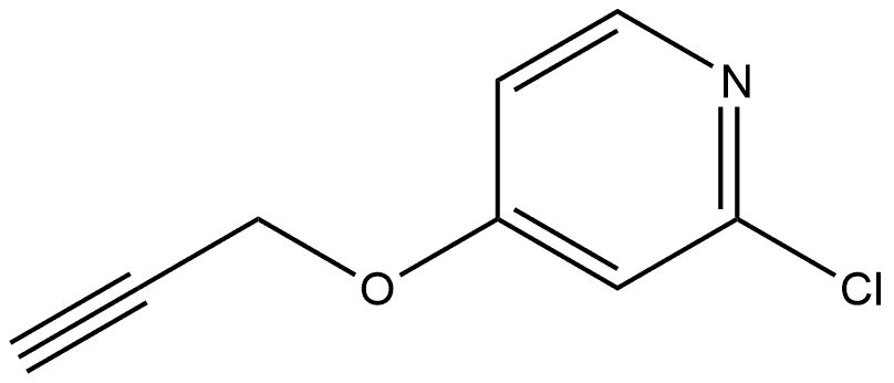 2-Chloro-4-(2-propyn-1-yloxy)pyridine Structure