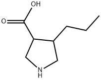 4-Propyl-3-pyrrolidinecarboxylic acid Structure