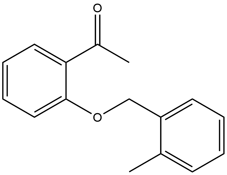 1-[2-[(2-Methylphenyl)methoxy]phenyl]ethanone Structure