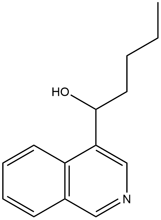 α-Butyl-4-isoquinolinemethanol Structure