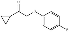 Ethanone, 1-cyclopropyl-2-[(4-fluorophenyl)thio]- Structure