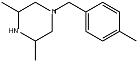 Piperazine, 3,5-dimethyl-1-[(4-methylphenyl)methyl]- Structure