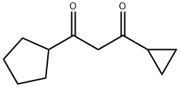 1,3-Propanedione, 1-cyclopentyl-3-cyclopropyl- 구조식 이미지