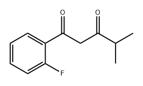 1-(2-Fluorophenyl)-4-methylpentane-1,3-dione Structure