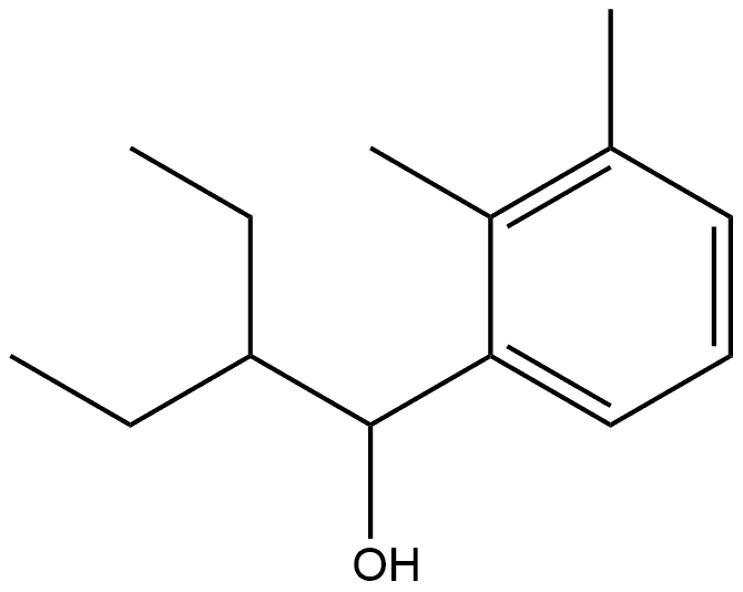 α-(1-Ethylpropyl)-2,3-dimethylbenzenemethanol Structure