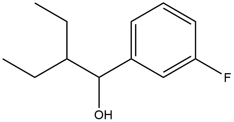 α-(1-Ethylpropyl)-3-fluorobenzenemethanol Structure