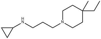 1-Piperidinepropanamine, N-cyclopropyl-4-ethyl-4-methyl- Structure