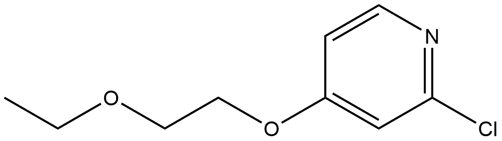 2-Chloro-4-(2-ethoxyethoxy)pyridine Structure