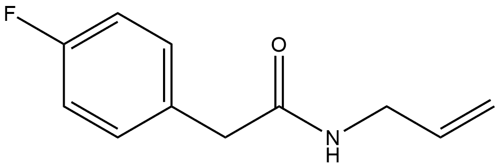 4-Fluoro-N-2-propen-1-ylbenzeneacetamide Structure