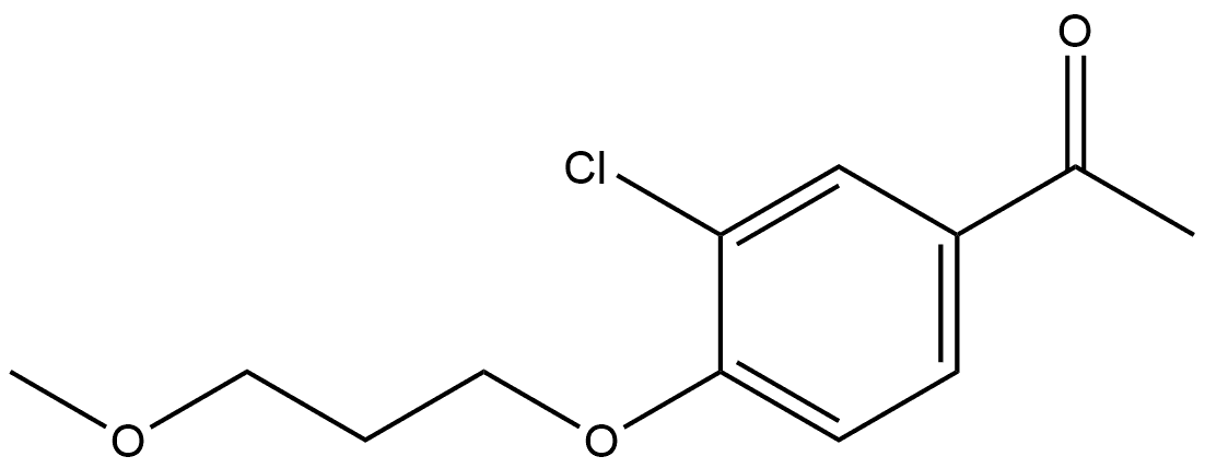 1-[3-Chloro-4-(3-methoxypropoxy)phenyl]ethanone Structure