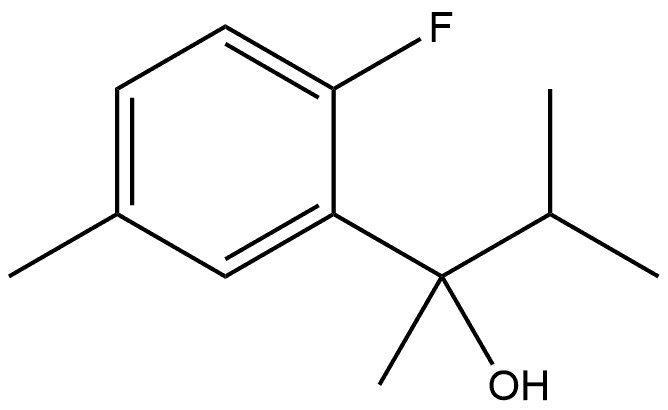 2-Fluoro-α,5-dimethyl-α-(1-methylethyl)benzenemethanol Structure