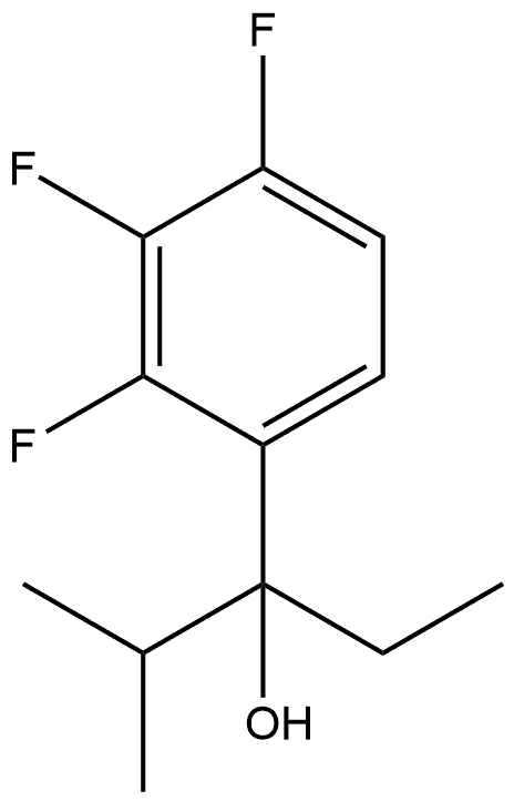 α-Ethyl-2,3,4-trifluoro-α-(1-methylethyl)benzenemethanol Structure