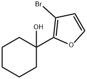 1-(3-bromofuran-2-yl)cyclohexanol Structure