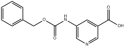 3-Pyridinecarboxylic acid, 5-[[(phenylmethoxy)carbonyl]amino]- 구조식 이미지