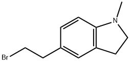 1H-Indole, 5-(2-bromoethyl)-2,3-dihydro-1-methyl- Structure