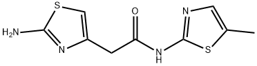 2-Amino-N-(5-methyl-2-thiazolyl)-4-thiazoleacetamide Structure