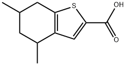 4,6-dimethyl-4,5,6,7-tetrahydro-1-benzothiophene2-carboxylic acid Structure