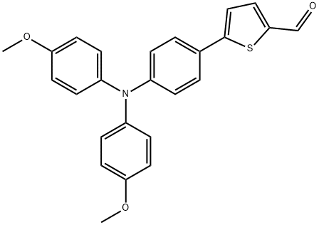 2-Thiophenecarboxaldehyde, 5-[4-[bis(4-methoxyphenyl)amino]phenyl]- 구조식 이미지