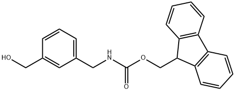 Carbamic acid, N-[[3-(hydroxymethyl)phenyl]methyl]-, 9H-fluoren-9-ylmethyl ester Structure