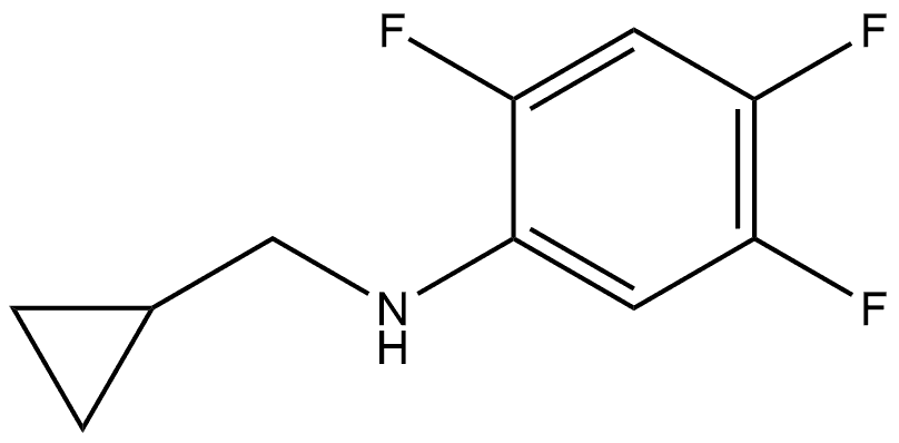 N-(Cyclopropylmethyl)-2,4,5-trifluorobenzenamine Structure