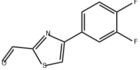 2-Thiazolecarboxaldehyde, 4-(3,4-difluorophenyl)- Structure