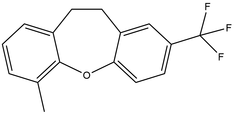 10,11-Dihydro-6-methyl-2-(trifluoromethyl)dibenz[b,f]oxepin Structure