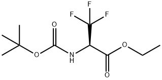 Alanine, N-[(1,1-dimethylethoxy)carbonyl]-3,3,3-trifluoro-, ethyl ester Structure