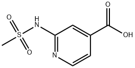 4-Pyridinecarboxylic acid, 2-[(methylsulfonyl)amino]- Structure