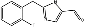 1H-Imidazole-5-carboxaldehyde, 2-[(2-fluorophenyl)methyl]- Structure