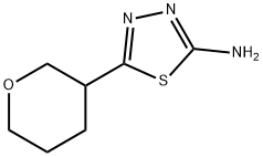 5-(oxan-3-yl)-1,3,4-thiadiazol-2-amine 구조식 이미지