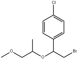 Benzene, 1-[2-bromo-1-(2-methoxy-1-methylethoxy)ethyl]-4-chloro- Structure